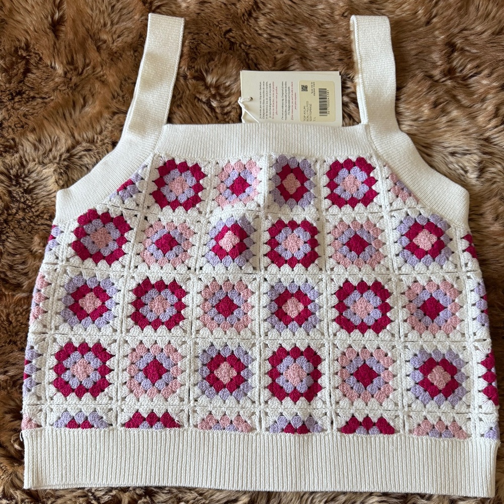 Sezane Ayumi Jumper Ecru / Multicoloured - Size L